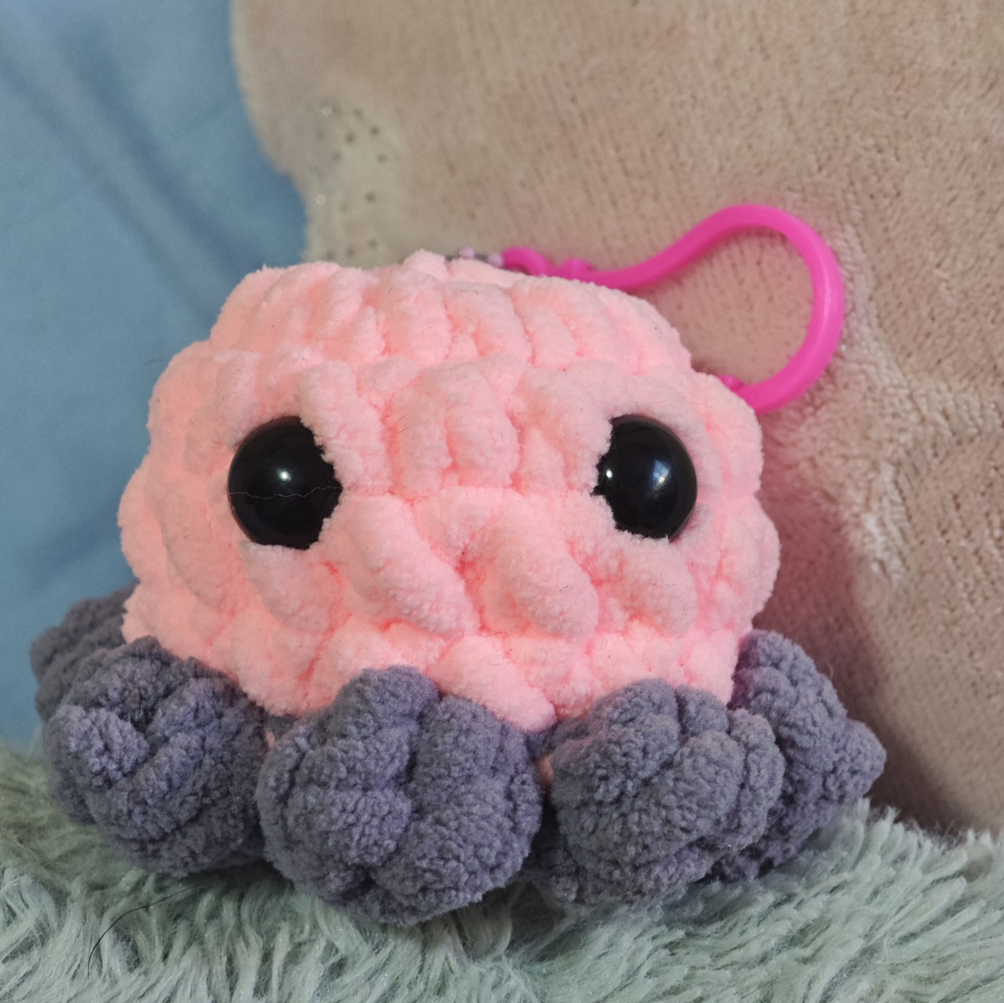 Baby Octopus crochet keychain
